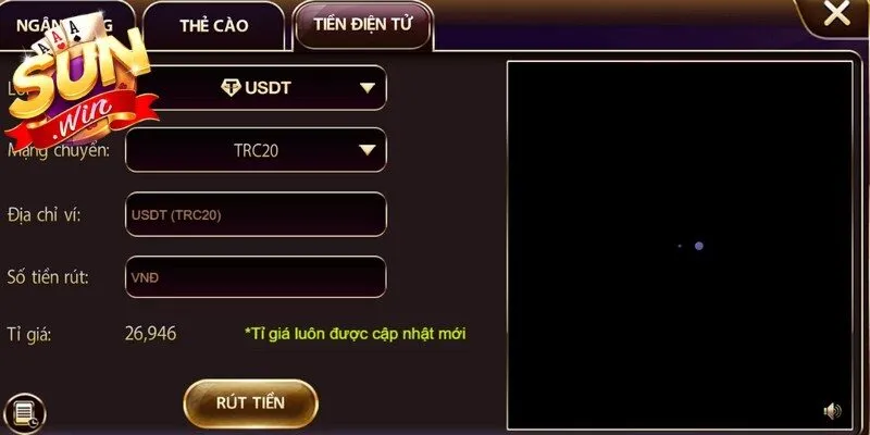 Chỉ vài thao tác đơn giản giúp bạn rút tiền Sunwin về ví cá nhân