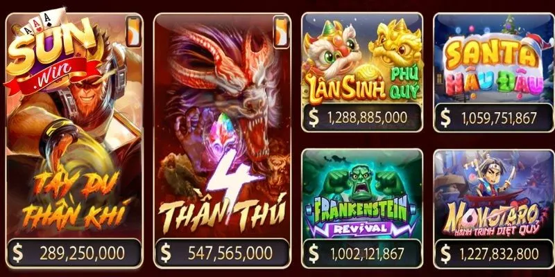 SlotGame Sunwin được xây dựng trên nền tảng đồ họa 3D sắc nét